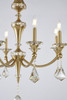 BETHEL INTERNATIONAL LA43C27BR 8-Light Chandelier, Chrome