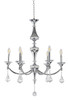 BETHEL INTERNATIONAL LA44C27CH 6-Light Chandelier, Gold