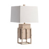 CRESTVIEW COLLECTION CVIDA013 29.5"TH, WOODEN W/GI TABLE LAMP 1PCS UPS PACK / 4.25'