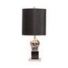 CRESTVIEW COLLECTION CVAVP470 Black Skull Table Lamp