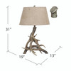 CRESTVIEW COLLECTION CVATP533 Deer Shed Table Lamp