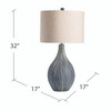 CRESTVIEW COLLECTION CVAZP023B Dillon Table Lamp