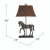 CRESTVIEW COLLECTION CVAQP936 Horse Creek Table Lamp