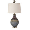CRESTVIEW COLLECTION CVIDZA035 Kai Molten Earth Texture Table Lamp with Special Finial