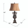 CRESTVIEW COLLECTION CVAUP342 Moira Table Lamp