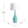 CRESTVIEW COLLECTION CVAP1344C Nina Blue Table Lamp