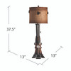 CRESTVIEW COLLECTION CVAVP755 Shot Table Lamp