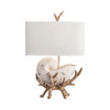 CRESTVIEW COLLECTION CVAVP1181 Sleeping Shell Table Lamp