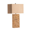 CRESTVIEW COLLECTION CVLY1920 Stacked Wood Table Lamp