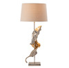 CRESTVIEW COLLECTION CVIDZA032 Willow Two-toned Sculptural Leaf Table Lamp