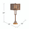 CRESTVIEW COLLECTION CVAER761 Winchester Table Lamp