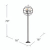 CRESTVIEW COLLECTION CVAER982B3 Global Floor Lamp