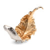 CRESTVIEW COLLECTION CVDZEN002 Willow Med. Two Toned Sculptural Leaf