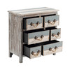 CRESTVIEW COLLECTION CVFZR1244 Nantucket 6 Drawer Weathered Wood Chest