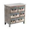 CRESTVIEW COLLECTION CVFZR1244 Nantucket 6 Drawer Weathered Wood Chest