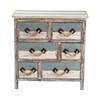 CRESTVIEW COLLECTION CVFZR1244 Nantucket 6 Drawer Weathered Wood Chest