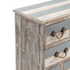 CRESTVIEW COLLECTION CVFZR1244 Nantucket 6 Drawer Weathered Wood Chest