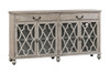 CRESTVIEW COLLECTION CVFVR8015 Hawthorne Estate 2 Drawer 4 Door Fretwork Sideboard