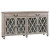 CRESTVIEW COLLECTION CVFVR8015 Hawthorne Estate 2 Drawer 4 Door Fretwork Sideboard
