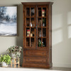 CRESTVIEW COLLECTION CVFVR8005 Hawthorne Estate 2 Drawer 2 Glass Door Curio Cabinet