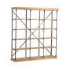 CRESTVIEW COLLECTION CVFZR4090 La Salle Metal and Wood 3 Section Bookshelf