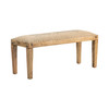 CRESTVIEW COLLECTION CVFNR309 Bengal Manor Mango Wood Burlap Bench