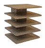 CRESTVIEW COLLECTION CVFNR467 Bengal Manor Mango Wood Tiered Accent Table