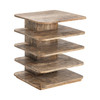 CRESTVIEW COLLECTION CVFNR467 Bengal Manor Mango Wood Tiered Accent Table