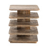 CRESTVIEW COLLECTION CVFNR467 Bengal Manor Mango Wood Tiered Accent Table