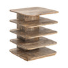 CRESTVIEW COLLECTION CVFNR467 Bengal Manor Mango Wood Tiered Accent Table
