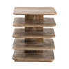 CRESTVIEW COLLECTION CVFNR467 Bengal Manor Mango Wood Tiered Accent Table