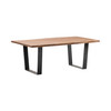 CRESTVIEW COLLECTION CVFNR545 Bengal Manor Iron and Live Edge Natural Acacia Wood Rectangle Cocktail Table