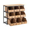 CRESTVIEW COLLECTION CVFZR5054 41x15.75x39" WD Msh Storage Bin, 1 PK/20.81'
