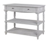 CRESTVIEW COLLECTION CVFZR4535 Weston Chalk Grey 2 Drawer Console