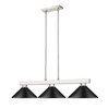 Z-LITE 152BN-MMB 3 Light Billiard Light, Brushed Nickel