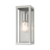 LIVEX LIGHTING 28032-91 1 Light Brushed Nickel Outdoor ADA Medium Wall Lantern