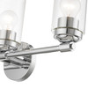 LIVEX LIGHTING 18083-05 3 Light Polished Chrome Vanity Sconce