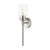 LIVEX LIGHTING 18081-91 1 Light Brushed Nickel ADA Sconce