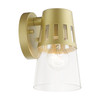 LIVEX LIGHTING 27971-33 1 Light Soft Gold Outdoor Small Wall Lantern