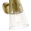 LIVEX LIGHTING 27972-33 1 Light Soft Gold Outdoor Medium Wall Lantern