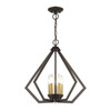 LIVEX LIGHTING 40925-92 5 Light English Bronze Chandelier with Antique Brass Finish Accents