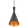 LIVEX LIGHTING 41185-07 1 Light Bronze Pendant with Antique Brass Finish Accents LIVEX LIGHTING 41185-07 1 Light Bronze Pendant with Antique Brass Finish Accents