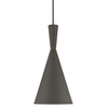 LIVEX LIGHTING 41185-07 1 Light Bronze Pendant with Antique Brass Finish Accents