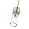 LIVEX LIGHTING 17140-91 1 Light Brushed Nickel Mini Pendant