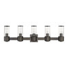 LIVEX LIGHTING 17145-46 5 Light Black Chrome Large Vanity Sconce