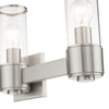 LIVEX LIGHTING 17143-91 3 Light Brushed Nickel Vanity Sconce