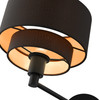 LIVEX LIGHTING 45080-04 1 Light Black Swing Arm Wall Lamp