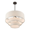 LIVEX LIGHTING 57484-92 4 Light English Bronze Pendant Chandelier