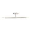 LIVEX LIGHTING 46842-91 2 Light Brushed Nickel Semi-Flush