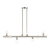 LIVEX LIGHTING 45868-91 8 Light Brushed Nickel Large Chandelier